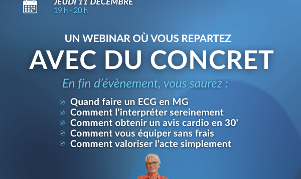 Enfin un ECG conçu pour les jeunes installés notamment en médecine générale 