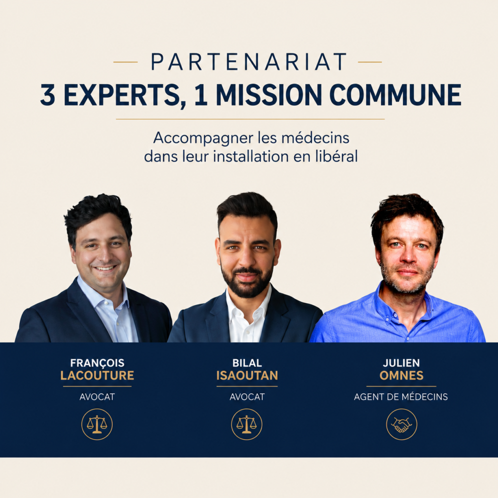 Lacouture Conseil, le cabinet Bilal Isaoutan et MedCorner partenaires de Jeunes Médecins