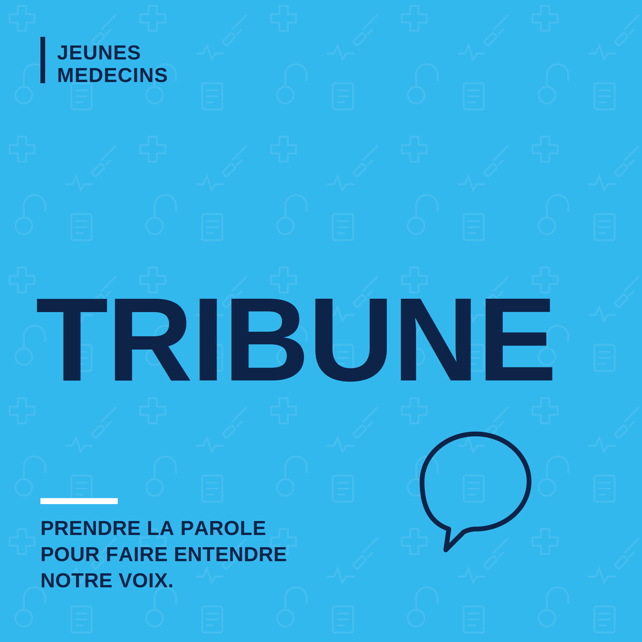 Vous souhaitez publier une tribune sur Jeunes Médecins ?